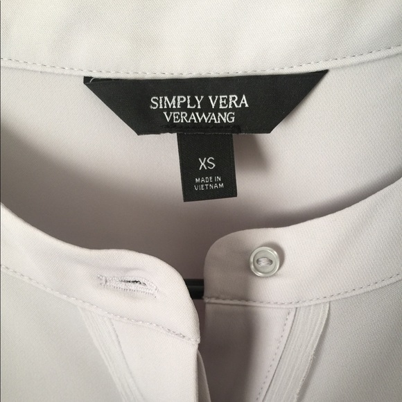 Simply Vera Verawang gray blouse XS - Picture 2 of 8